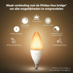 Philips HUE White Ambiance LED-Kaarslamp E14